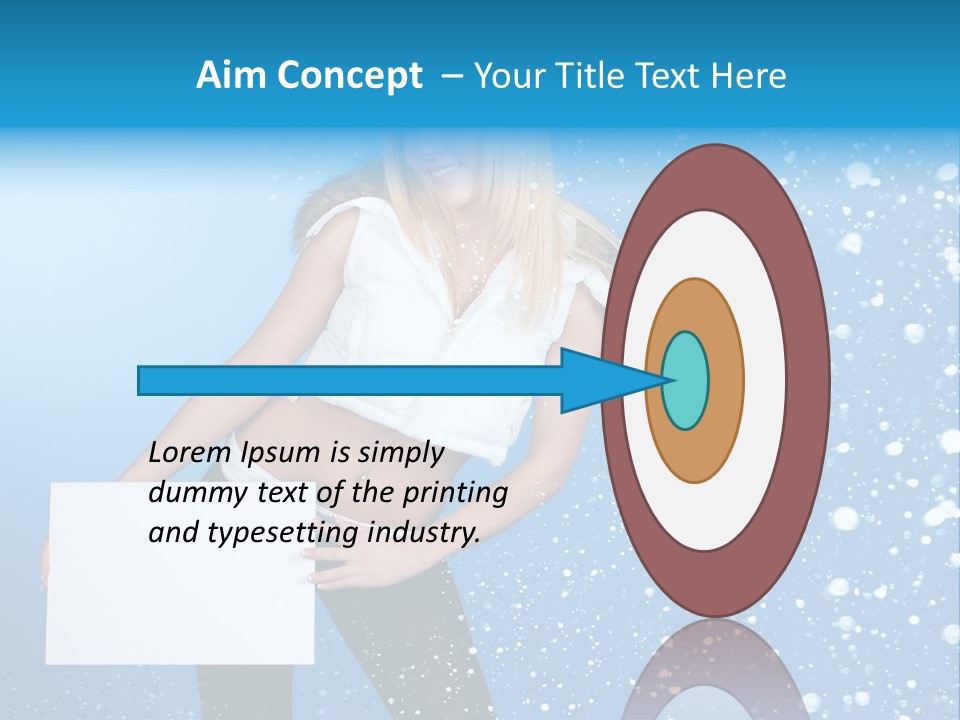 Blonde Human Dreaming PowerPoint Template