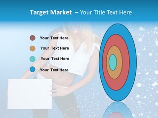 Blonde Human Dreaming PowerPoint Template