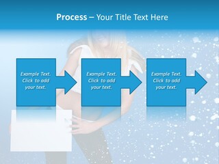 Blonde Human Dreaming PowerPoint Template
