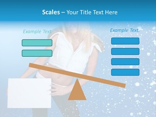 Blonde Human Dreaming PowerPoint Template