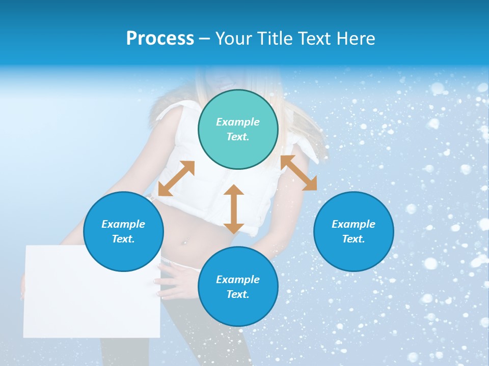Blonde Human Dreaming PowerPoint Template
