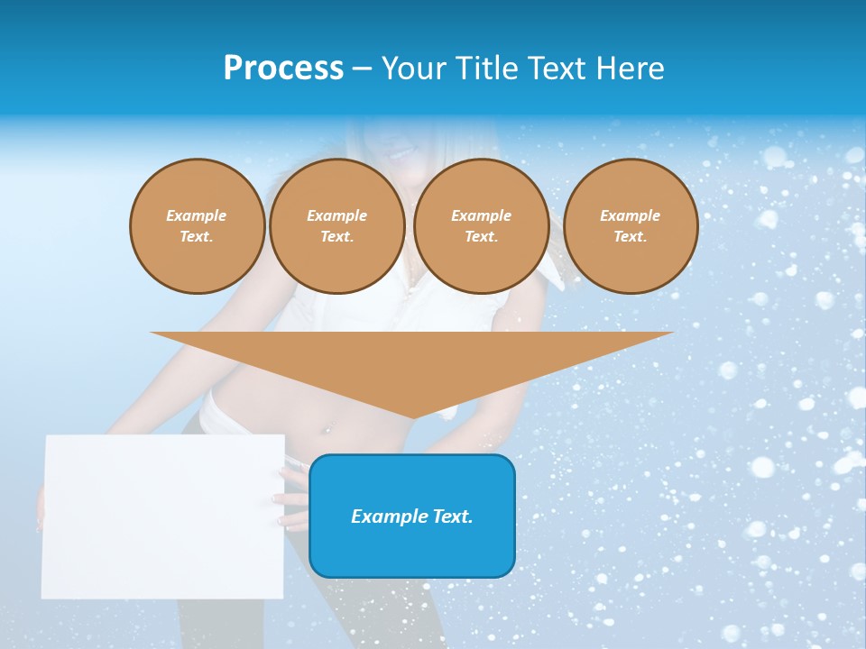 Blonde Human Dreaming PowerPoint Template