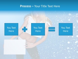 Blonde Human Dreaming PowerPoint Template