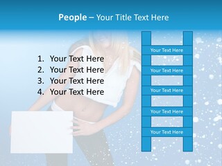 Blonde Human Dreaming PowerPoint Template
