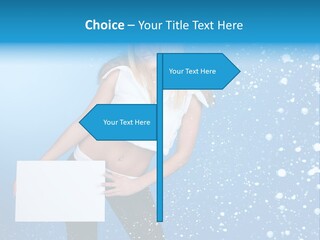 Blonde Human Dreaming PowerPoint Template