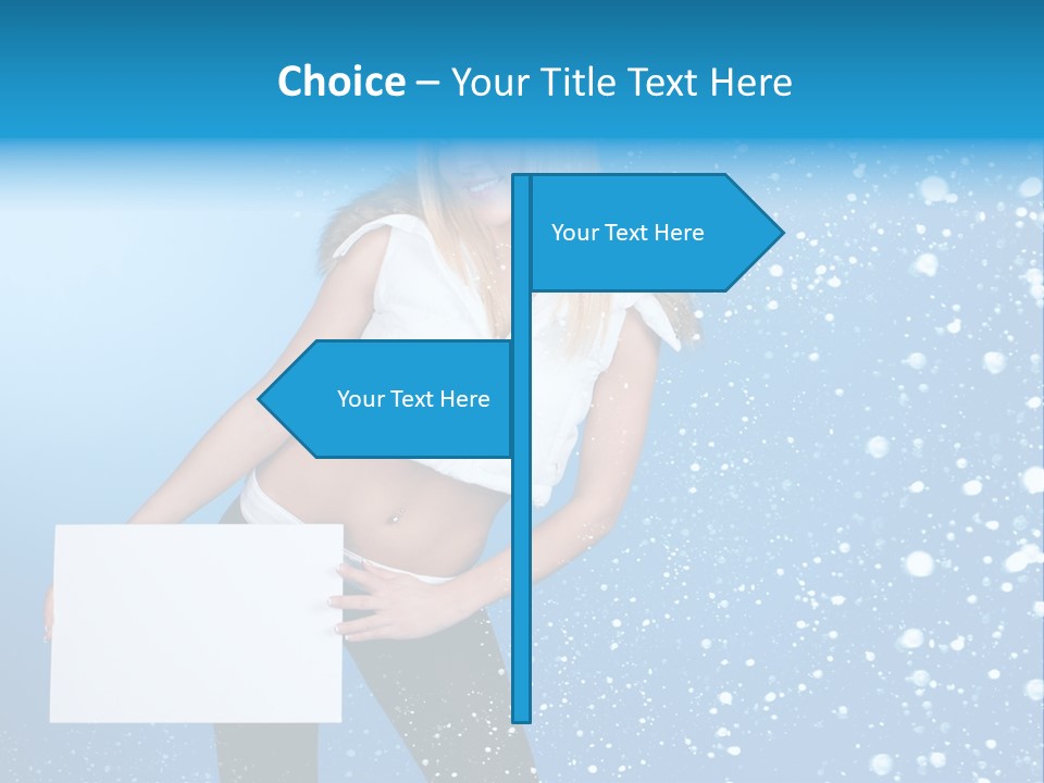 Blonde Human Dreaming PowerPoint Template