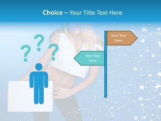 Blonde Human Dreaming PowerPoint Template