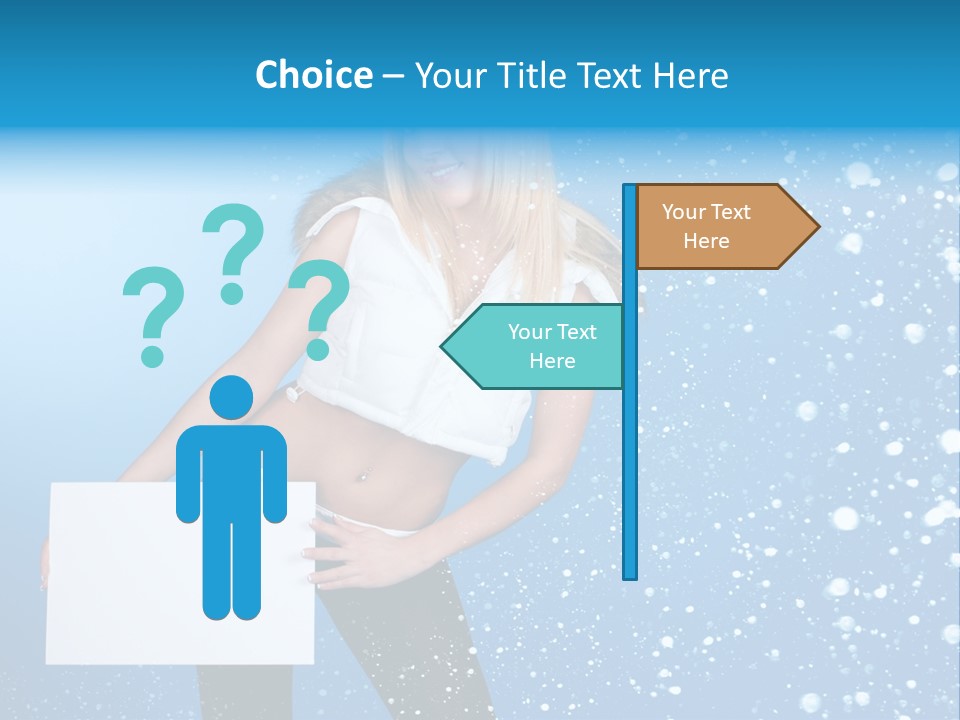 Blonde Human Dreaming PowerPoint Template