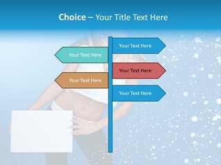 Blonde Human Dreaming PowerPoint Template