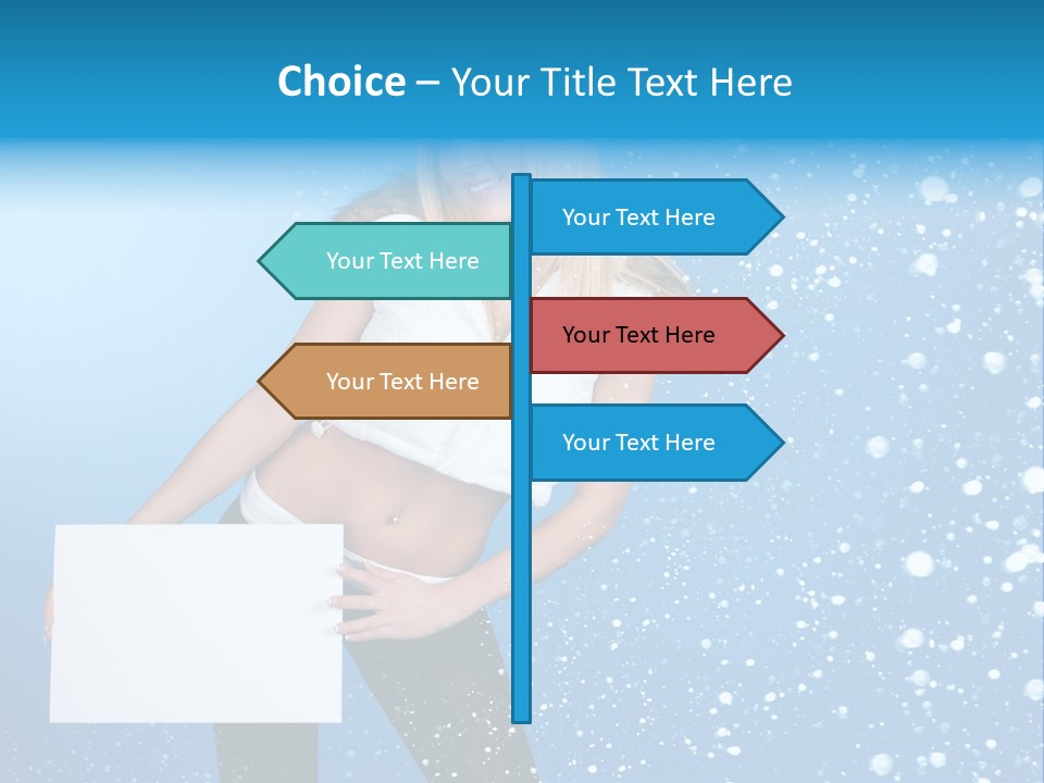 Blonde Human Dreaming PowerPoint Template