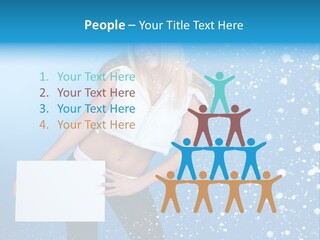 Blonde Human Dreaming PowerPoint Template
