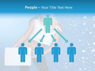 Blonde Human Dreaming PowerPoint Template