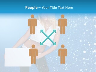 Blonde Human Dreaming PowerPoint Template