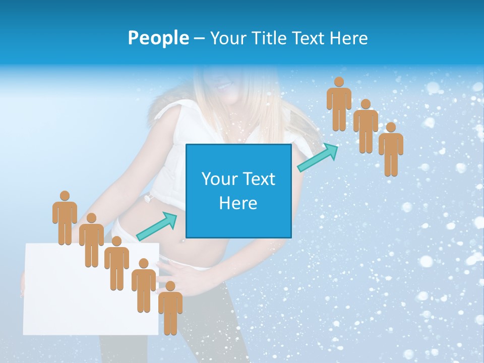 Blonde Human Dreaming PowerPoint Template