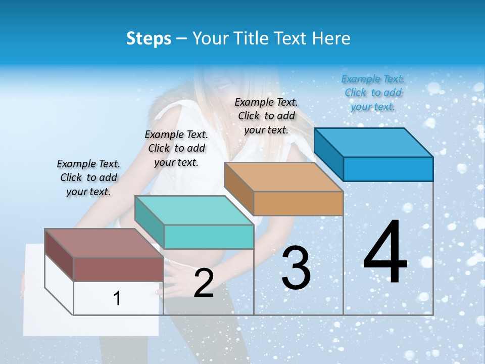 Blonde Human Dreaming PowerPoint Template