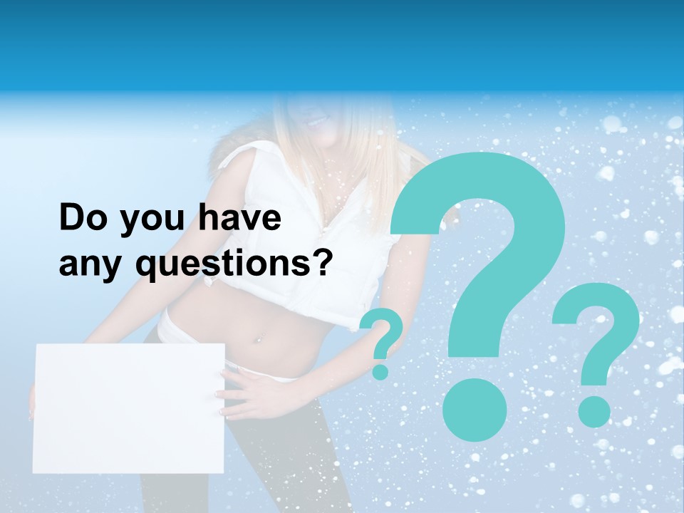 Blonde Human Dreaming PowerPoint Template