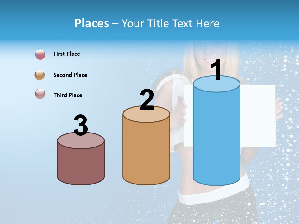 Flake Beautiful Placard PowerPoint Template