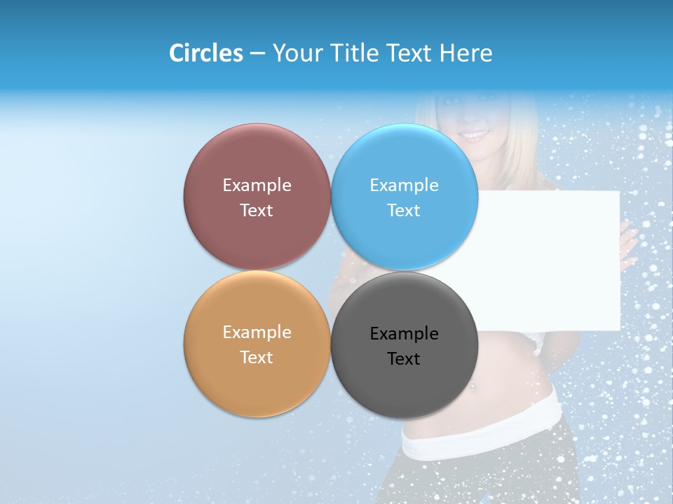 Flake Beautiful Placard PowerPoint Template