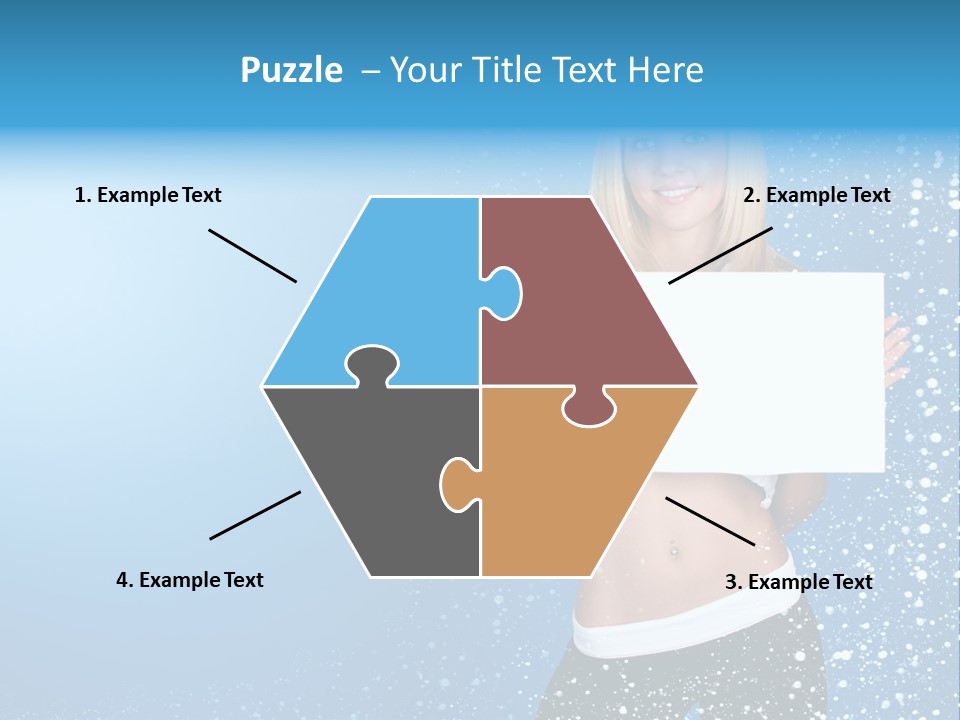 Flake Beautiful Placard PowerPoint Template