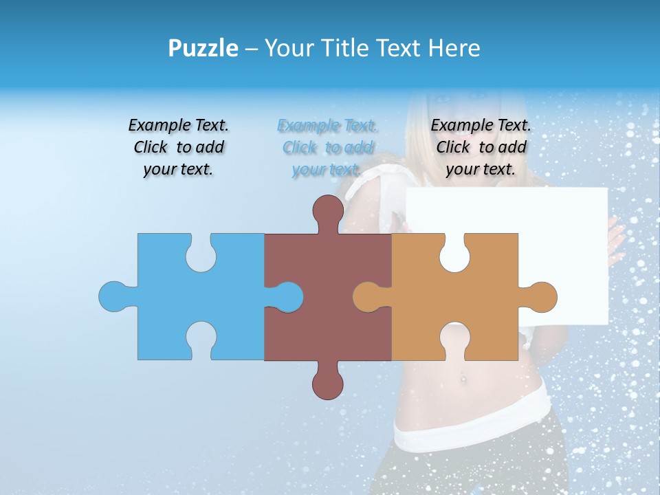 Flake Beautiful Placard PowerPoint Template