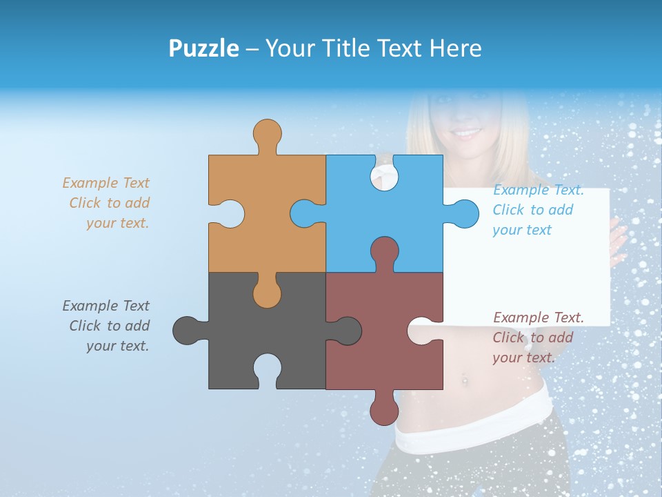 Flake Beautiful Placard PowerPoint Template