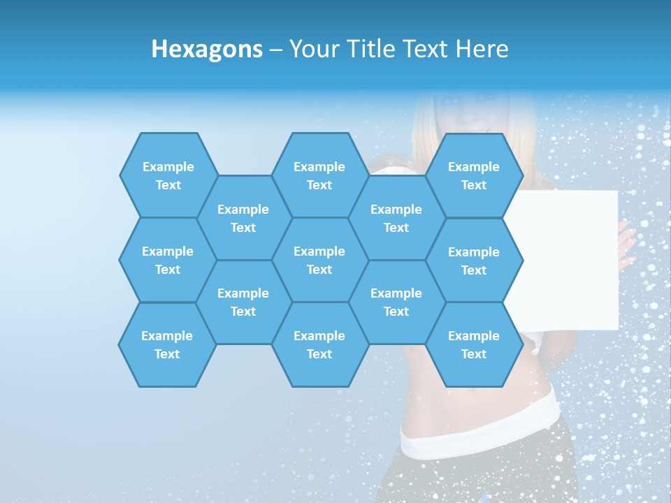 Flake Beautiful Placard PowerPoint Template