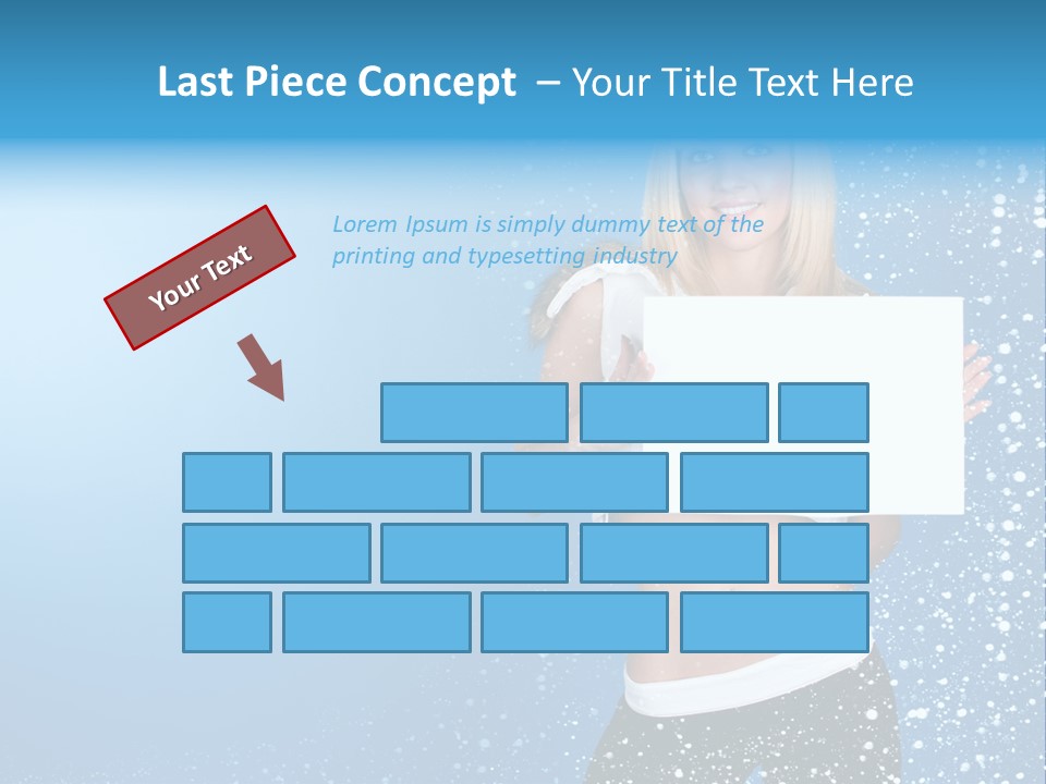 Flake Beautiful Placard PowerPoint Template