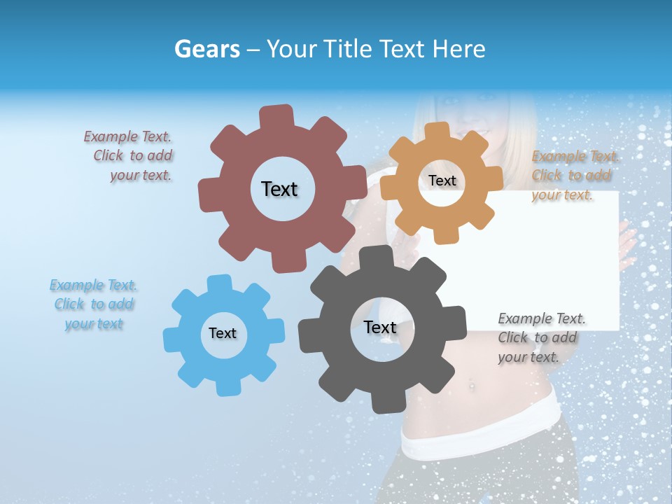 Flake Beautiful Placard PowerPoint Template