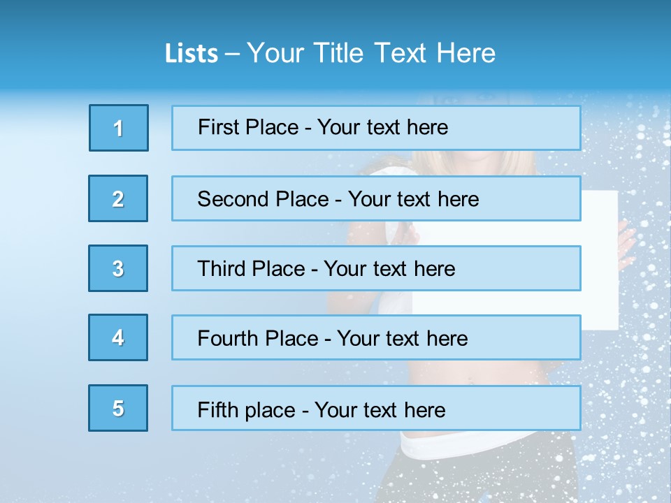 Flake Beautiful Placard PowerPoint Template