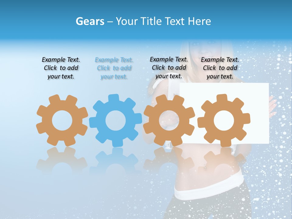 Flake Beautiful Placard PowerPoint Template