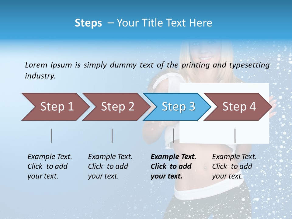 Flake Beautiful Placard PowerPoint Template