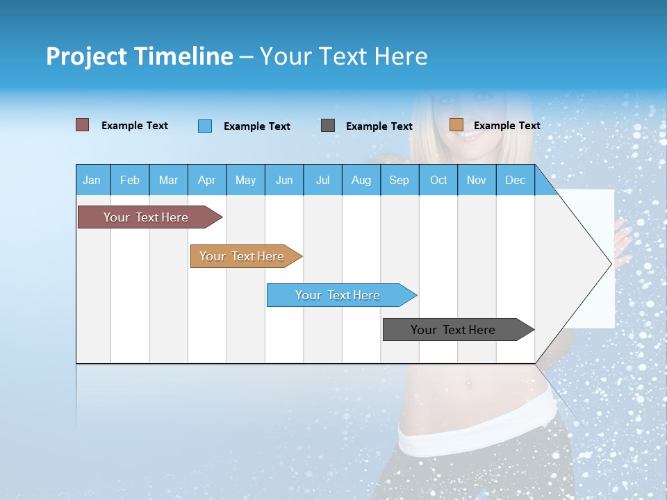 Flake Beautiful Placard PowerPoint Template