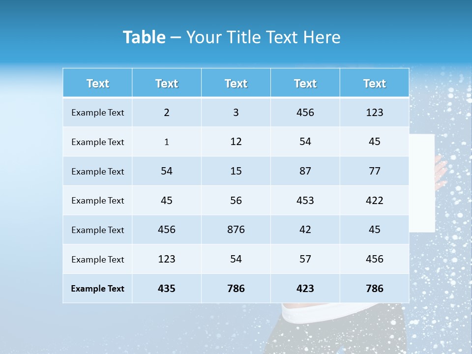 Flake Beautiful Placard PowerPoint Template