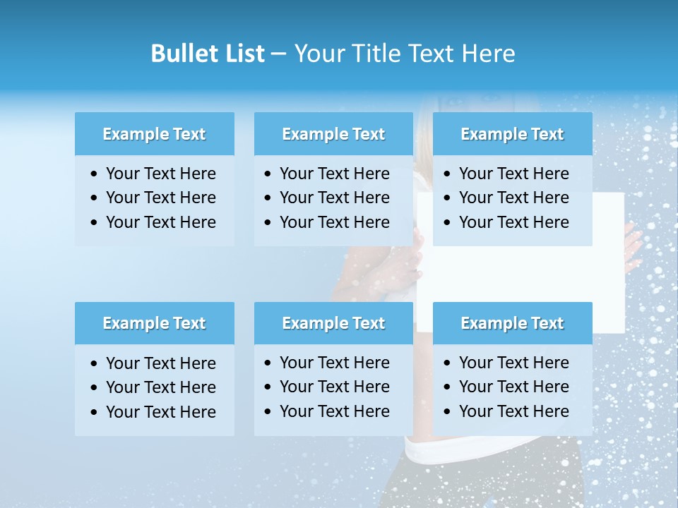 Flake Beautiful Placard PowerPoint Template