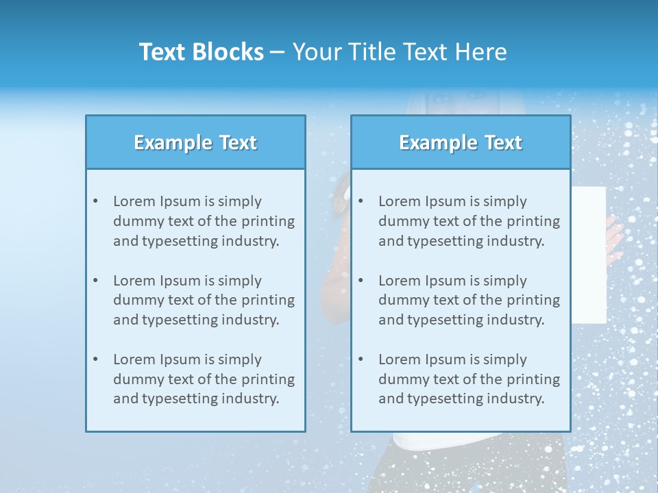 Flake Beautiful Placard PowerPoint Template