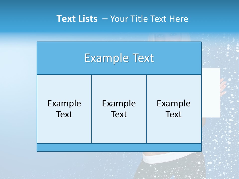 Flake Beautiful Placard PowerPoint Template