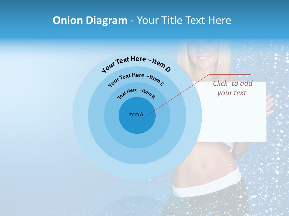 Flake Beautiful Placard PowerPoint Template