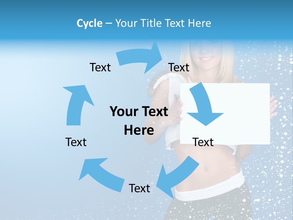Flake Beautiful Placard PowerPoint Template