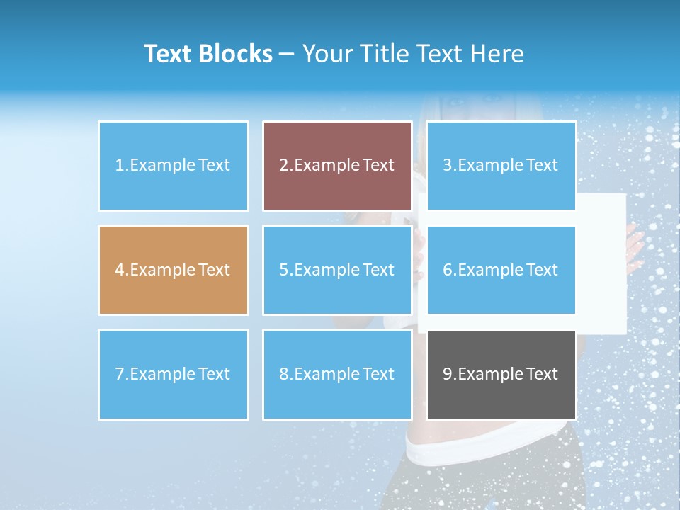 Flake Beautiful Placard PowerPoint Template