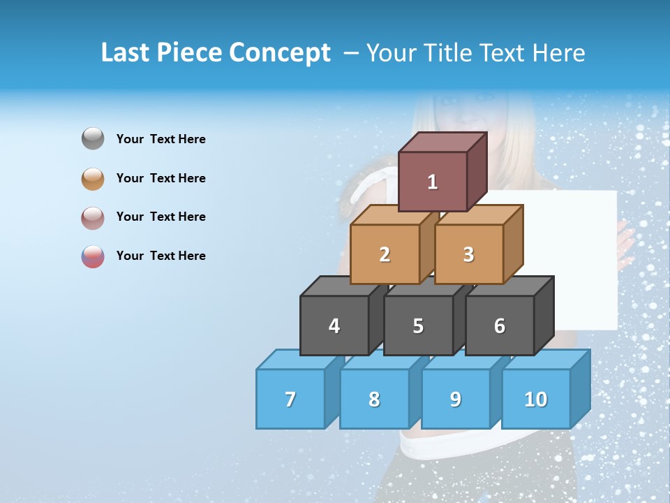 Flake Beautiful Placard PowerPoint Template