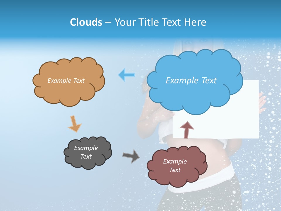 Flake Beautiful Placard PowerPoint Template