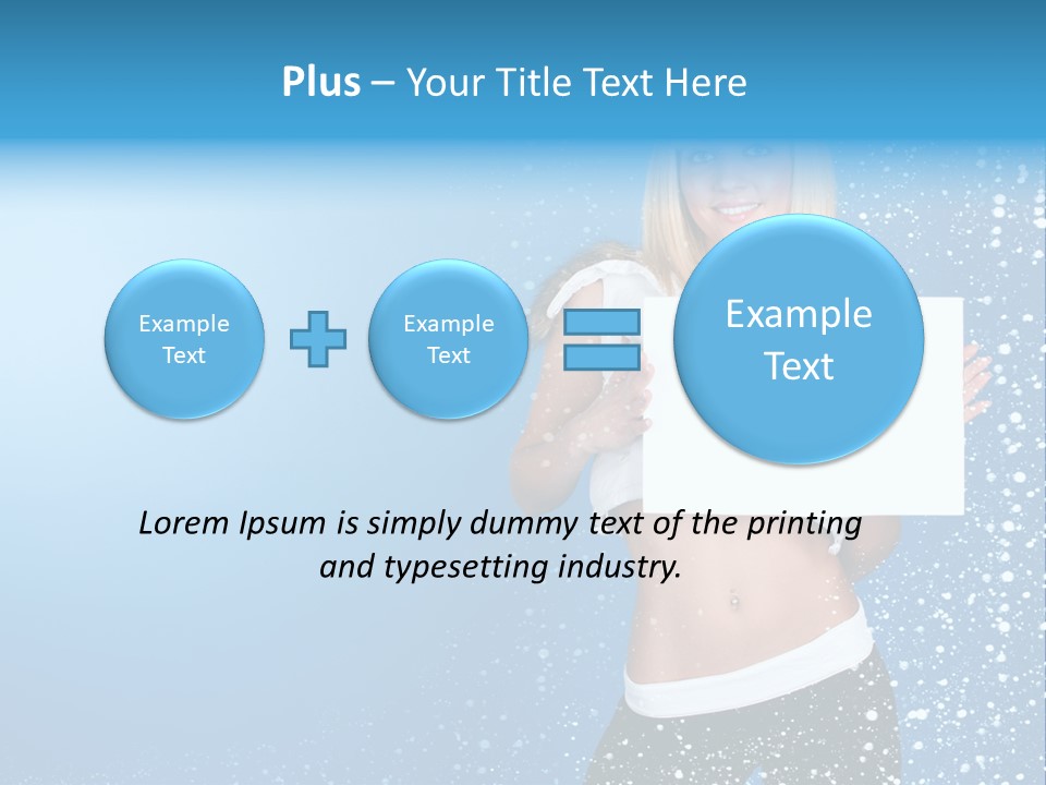 Flake Beautiful Placard PowerPoint Template