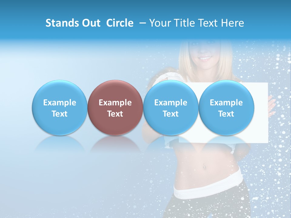 Flake Beautiful Placard PowerPoint Template