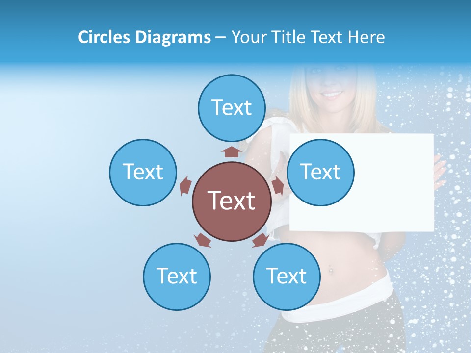 Flake Beautiful Placard PowerPoint Template