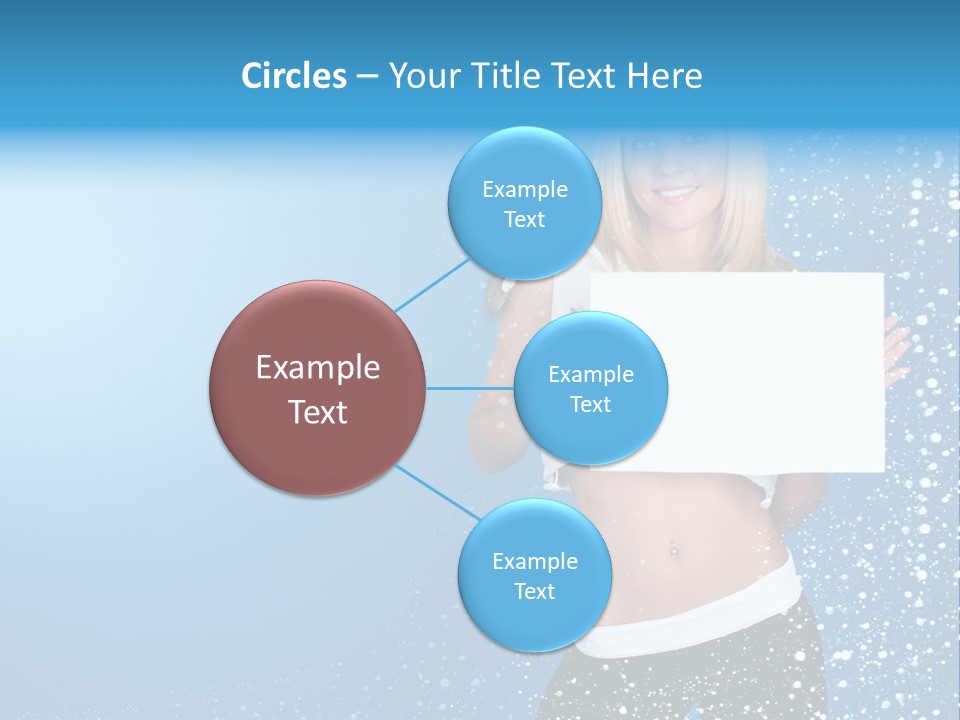 Flake Beautiful Placard PowerPoint Template