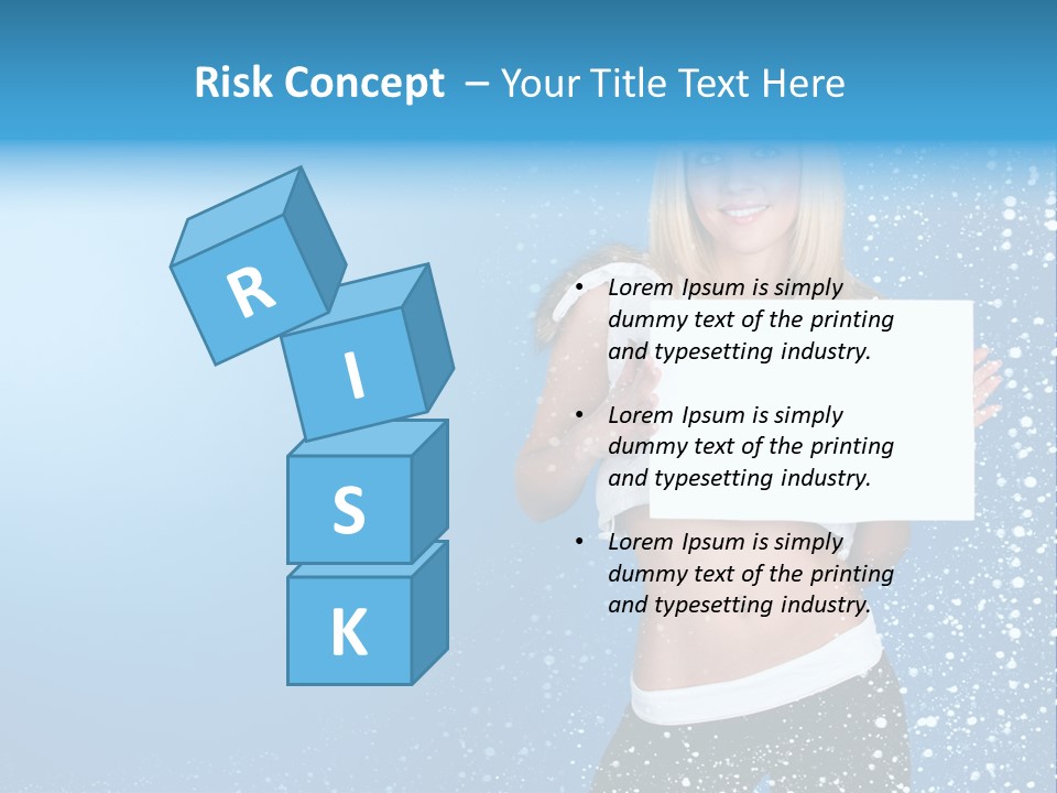 Flake Beautiful Placard PowerPoint Template