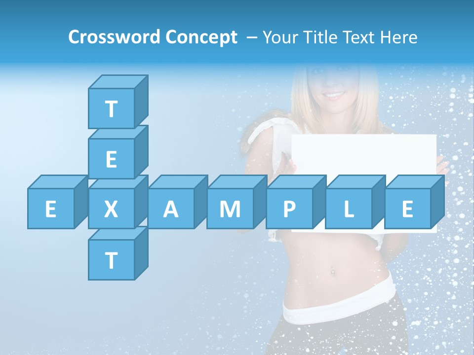 Flake Beautiful Placard PowerPoint Template