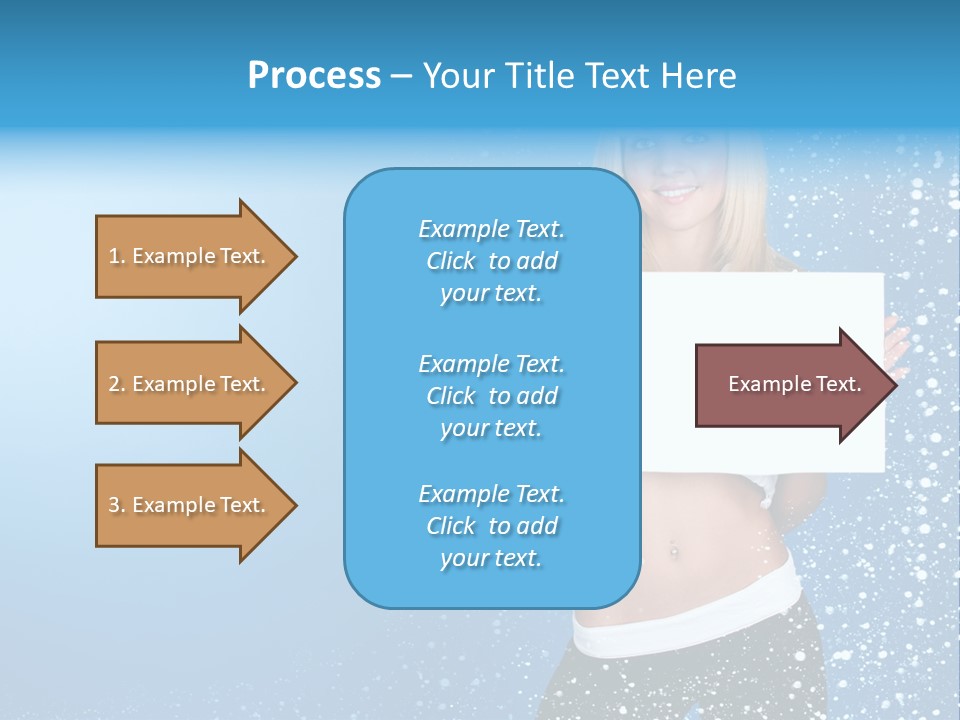Flake Beautiful Placard PowerPoint Template