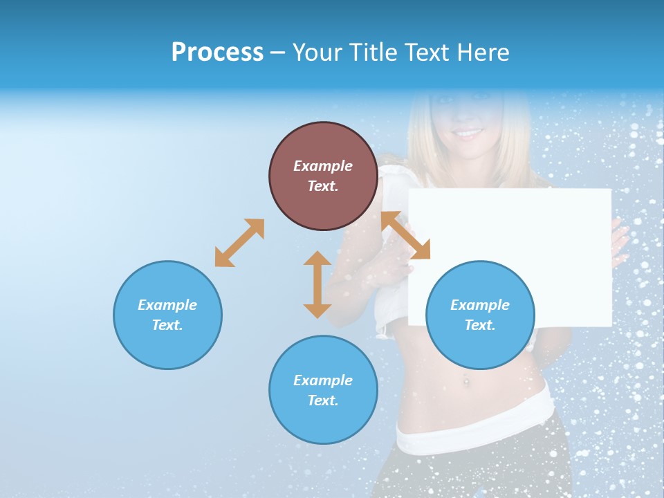 Flake Beautiful Placard PowerPoint Template