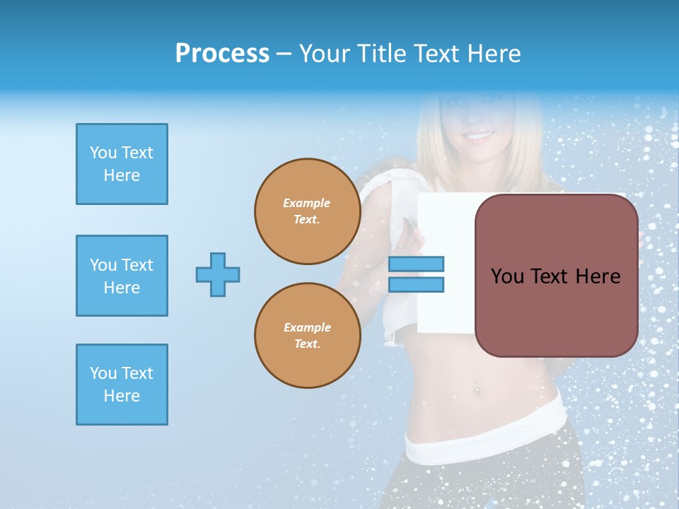 Flake Beautiful Placard PowerPoint Template